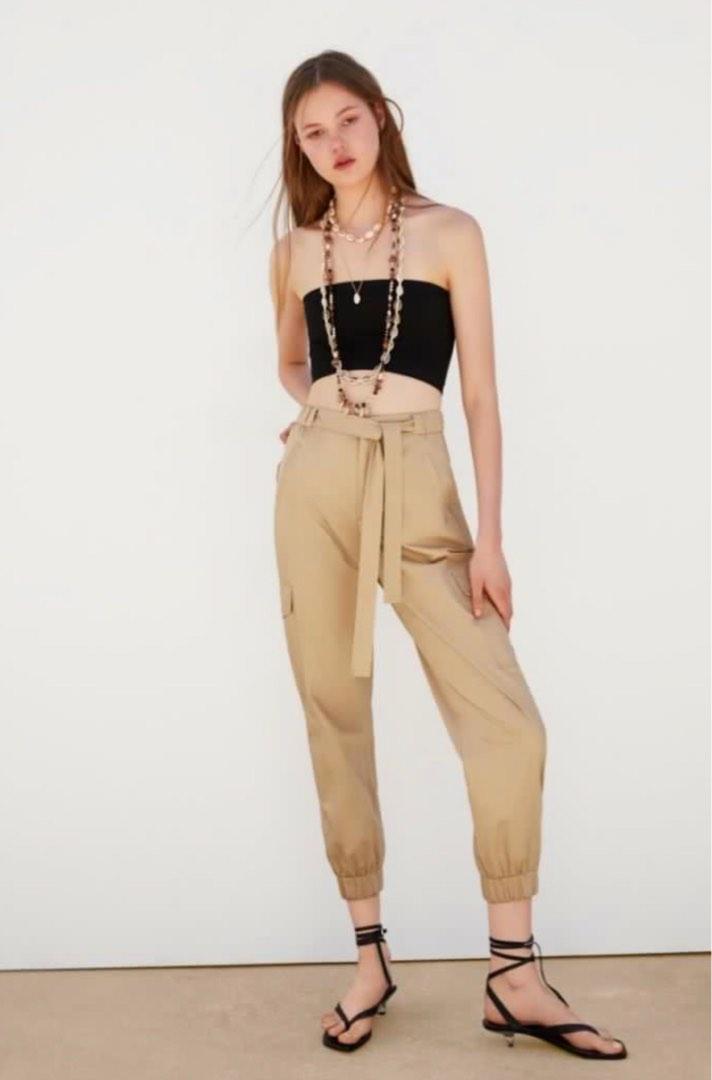 Paper bag cheap trousers zara