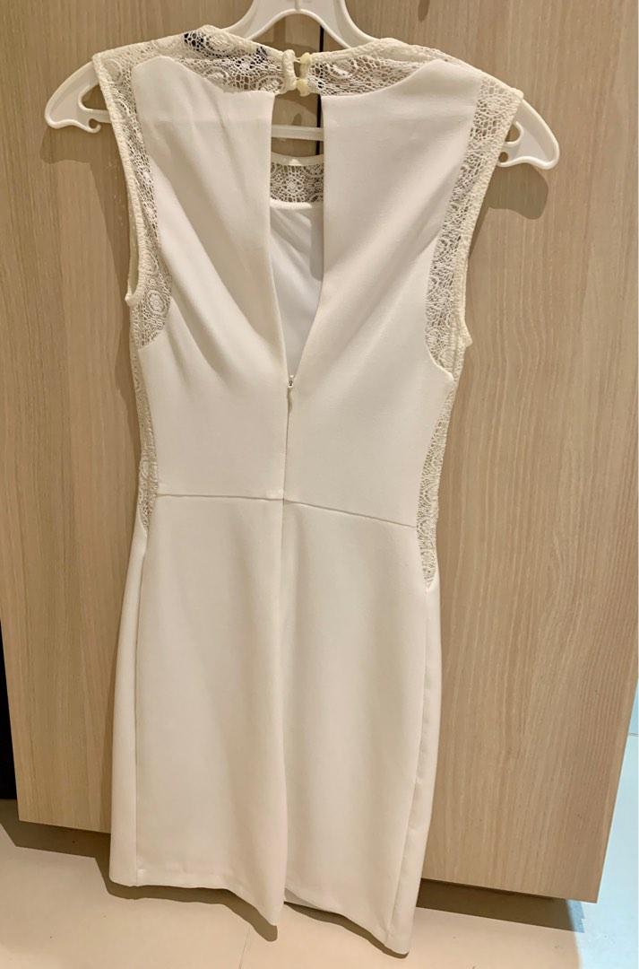 zara white dress open back Ivory Textured Maxi and special occasions. Zara white dress open back,
