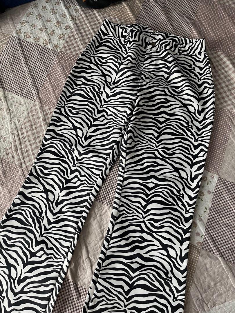 Zebra pants, Women's Fashion, Bottoms, Other Bottoms on Carousell