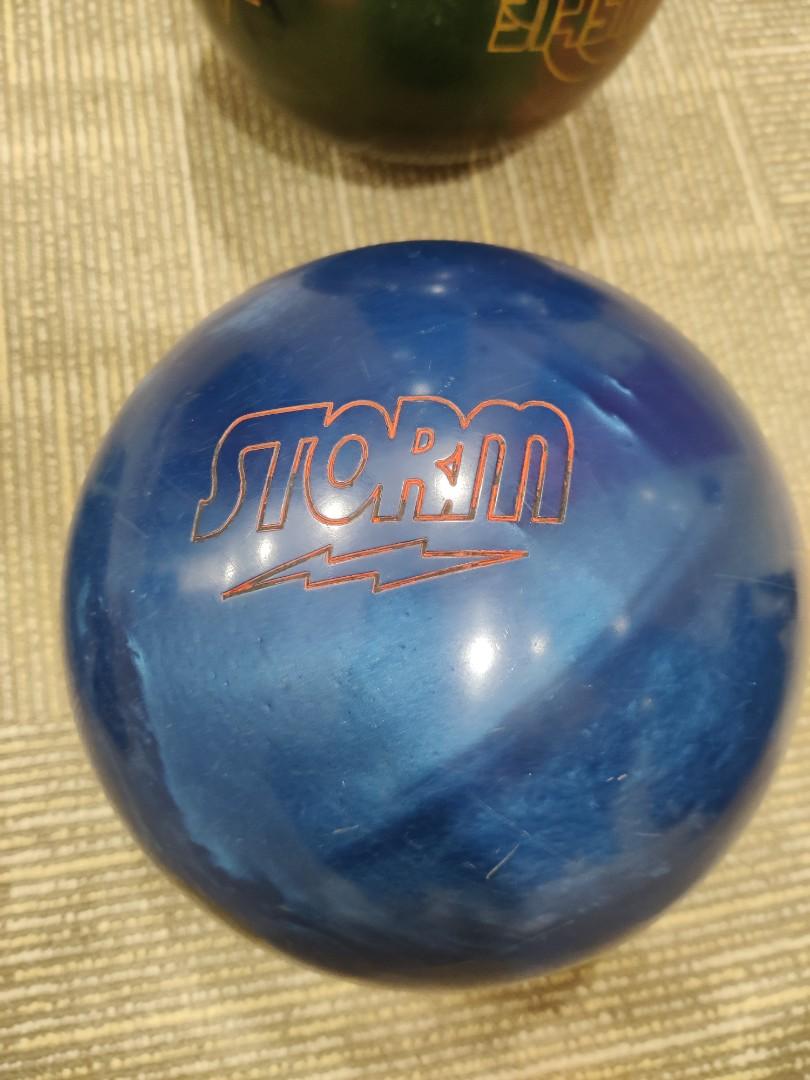 Bowling Ball Storm Ice Ocean Blue White PRE-DRILLED Storm Ice