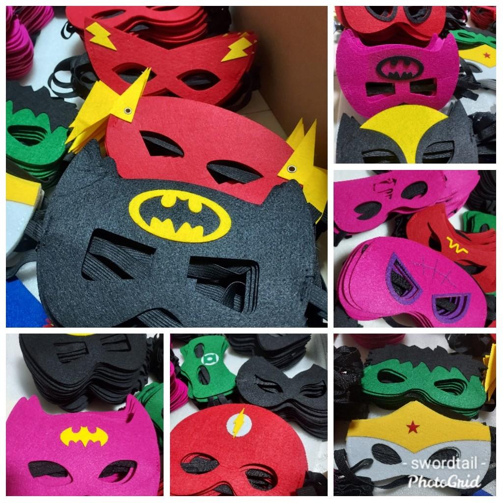 5 for $] Superhero mask. Batman, Robin, Superman, Spiderman, ironman,  Captain America, Hulk, Thor, Flash, Wonder Woman, Wolverine, Green Lantern,  Captain America, Owlette PJ Mask, Nova, Red Hulk, deadpool, etc. Halloween  mask,