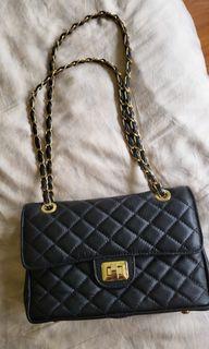 💯 Genuine Leather, Chanel Medium Double Flap style Chain Shoulder Bag ✨