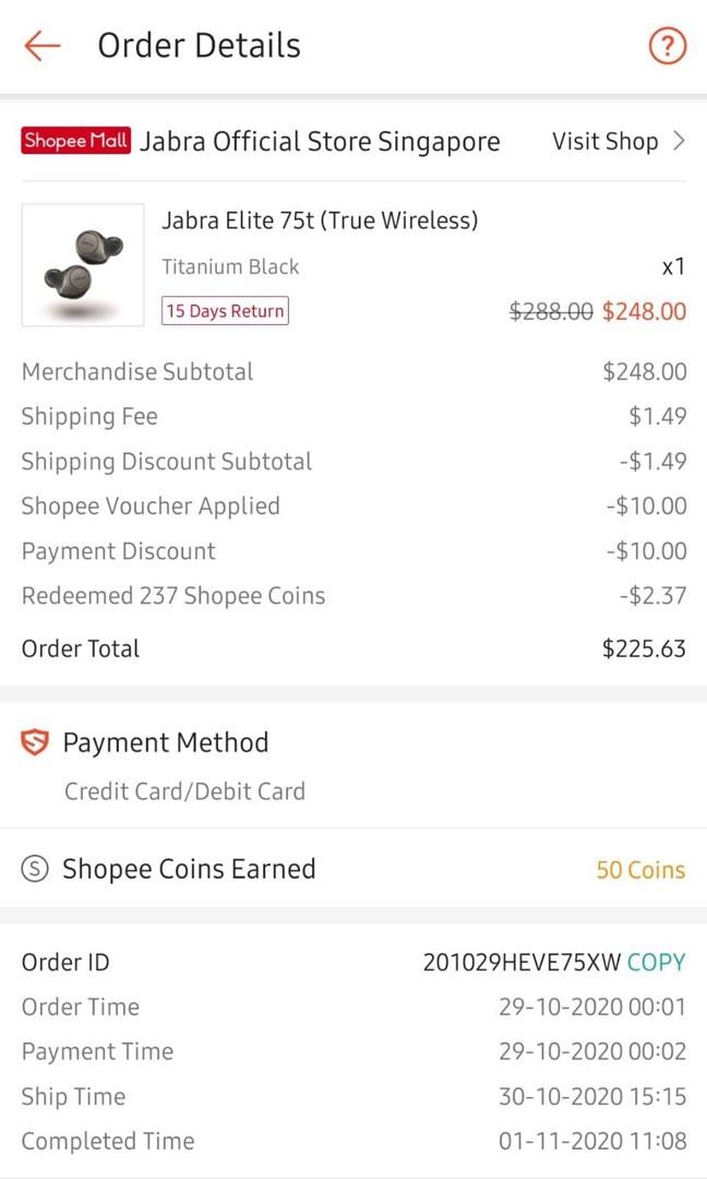 Jabra elite 75t clearance shopee