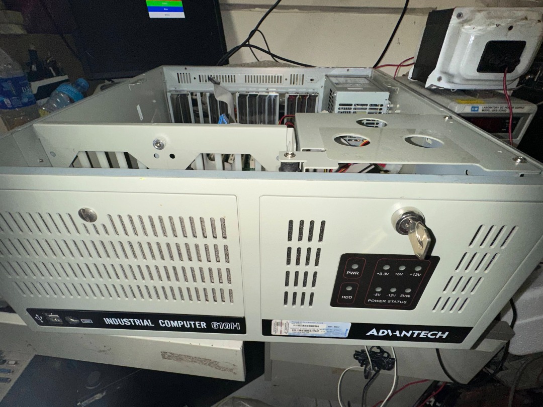 Advantech 610H industrial computer chasis IPC-610-H backplane and PSU ...