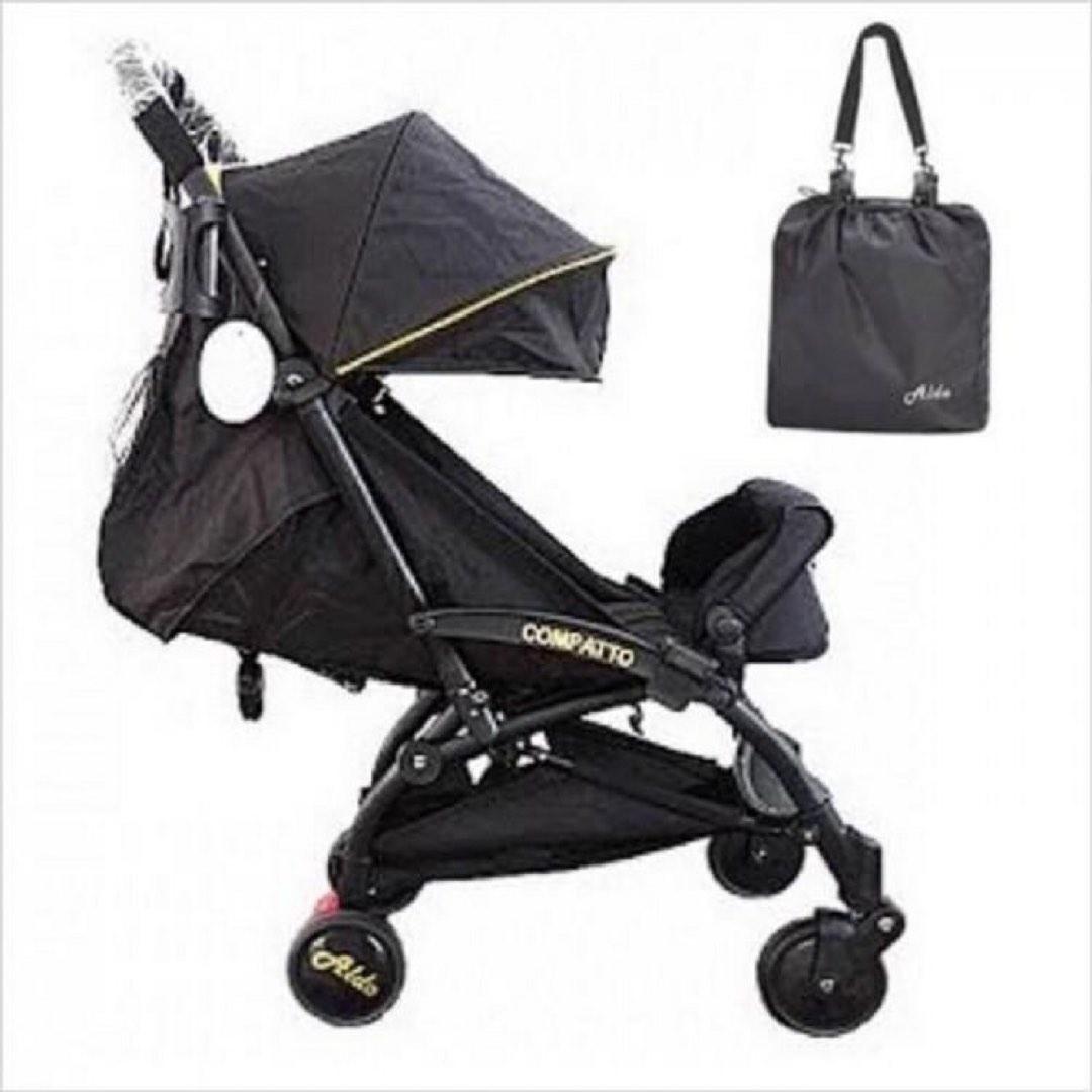 Aldo Compatto Stroller in Black Babies Kids Going Out