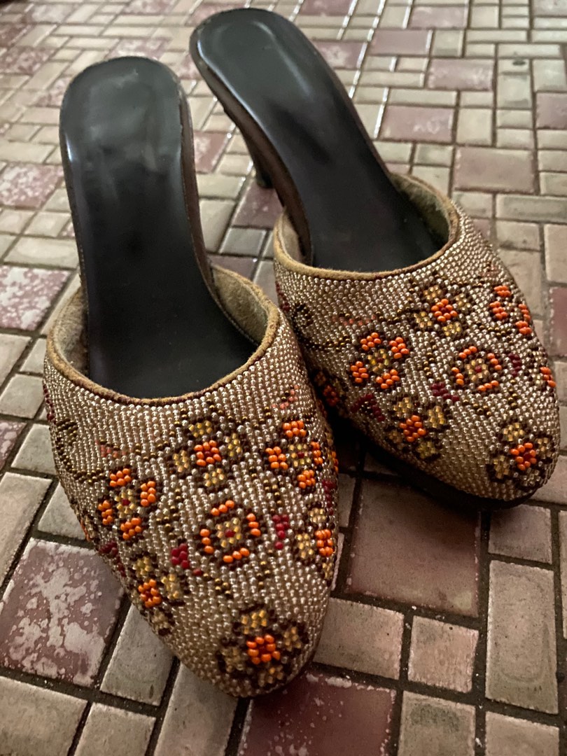Antique Nyonya Manek Beaded Shoe., Hobbies & Toys, Collectibles