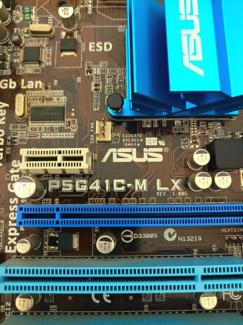 ASUS P5G41CMLX DDR2 DDR3 Combo Design Motherboard Only, Computers