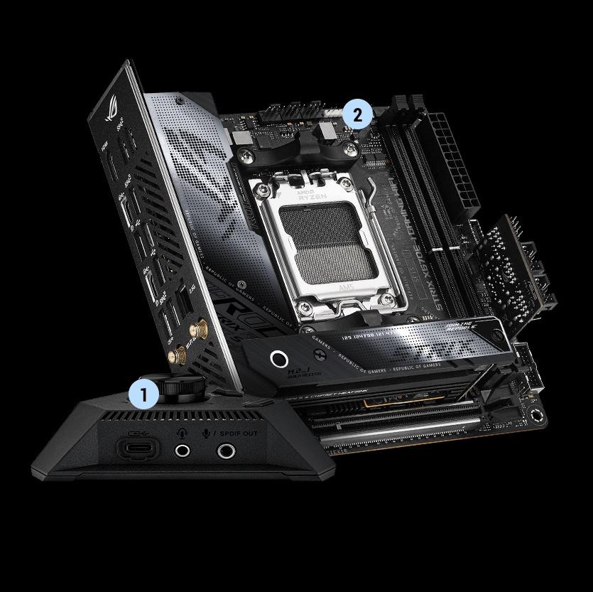ASUS Rog Strix X670EI Gaming Wifi MiniITX Motherboard, AMD AM5 Socket