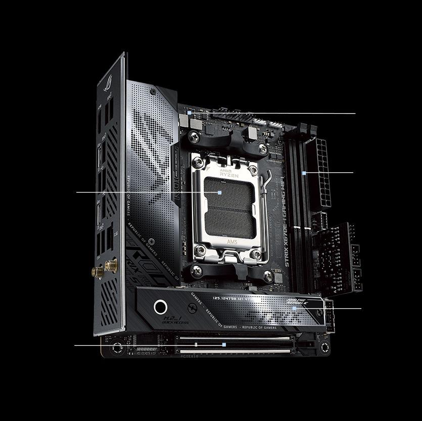 ASUS ROG Strix X670EI Gaming WiFi AMD X670 (Ryzen AM5) ITX motherboard
