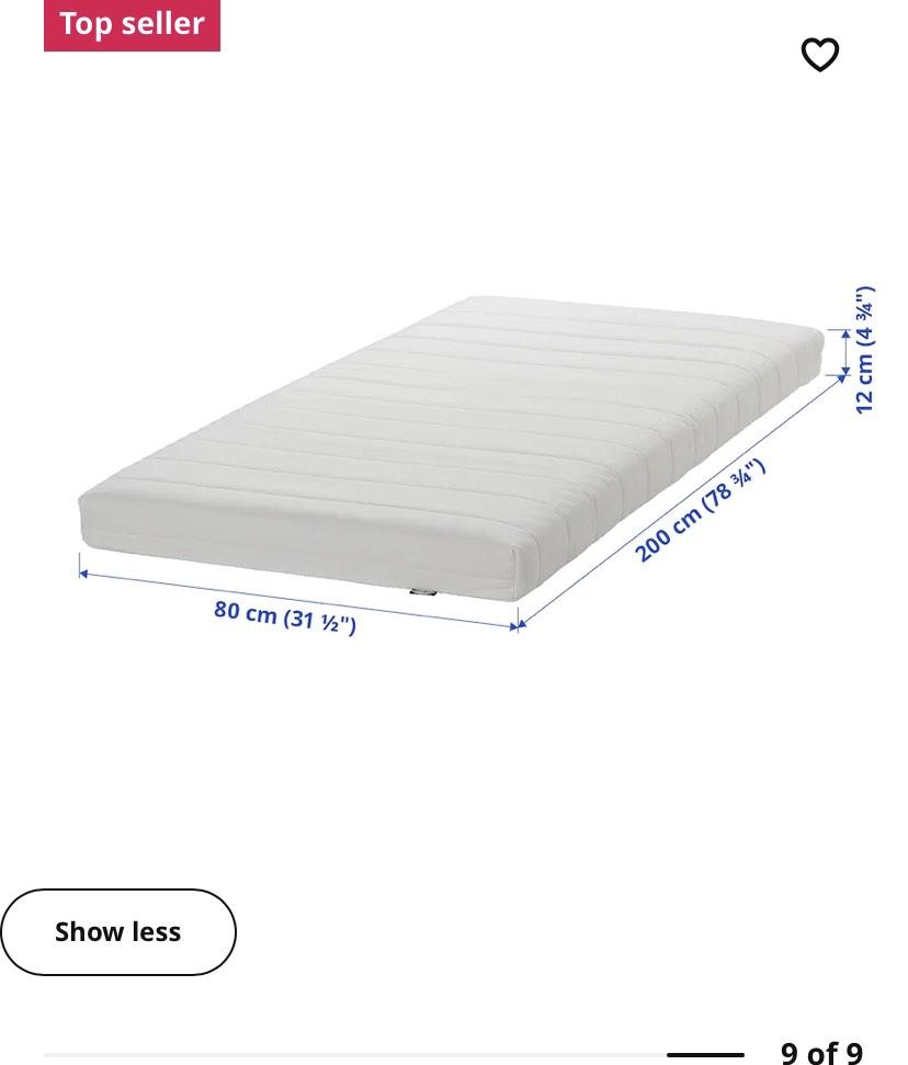 Asvang Foam Mattress from Ikea, Furniture & Home Living, Bedding