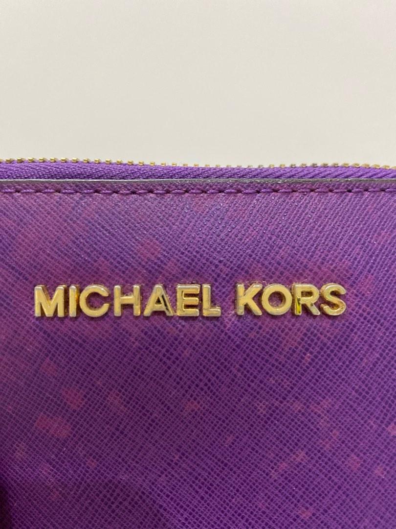 Authentic Michael Kors Purple Wallet, Women's Fashion, Bags & Wallets,  Purses & Pouches on Carousell
