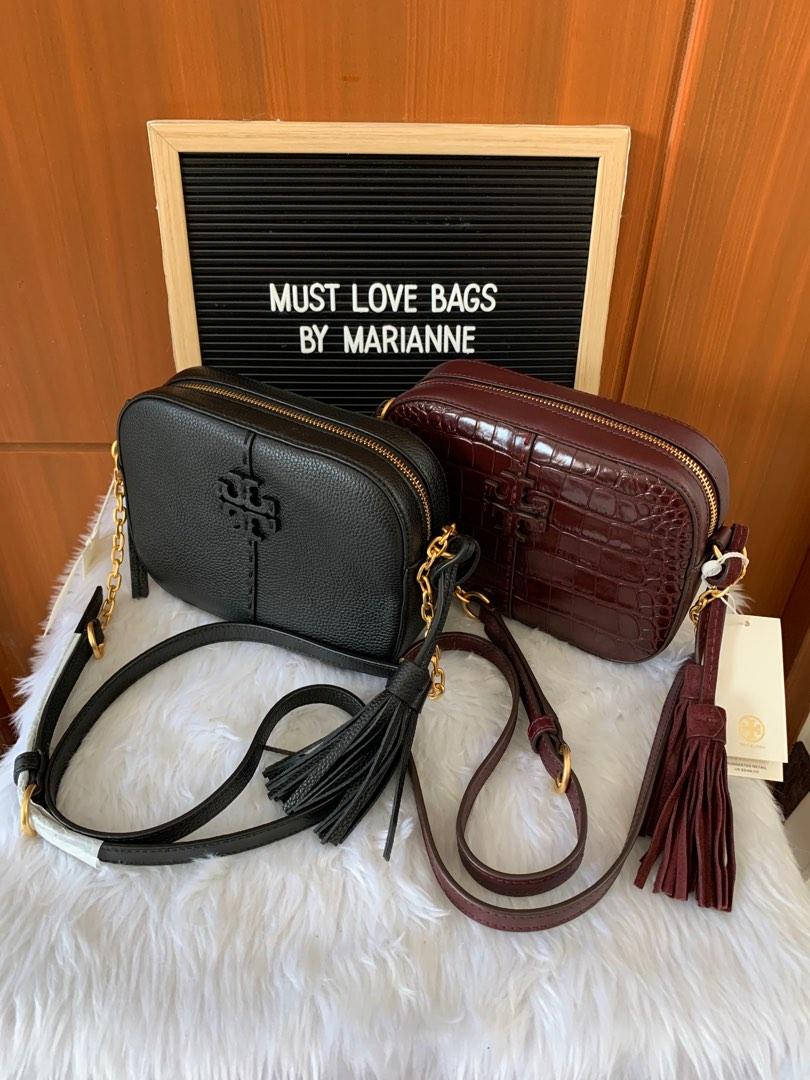 Authentic Tory Burch McGraw Embossed Camera Bag