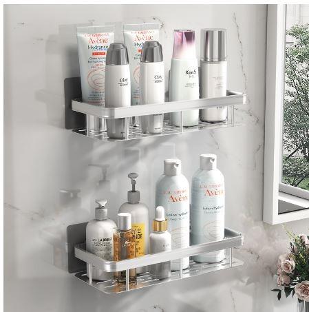 Bathroom Corner Shelf, Wall-mounted Triangular Storage Rack, Punch-free  Bathroom Basket, Toilet Washbasin Holder