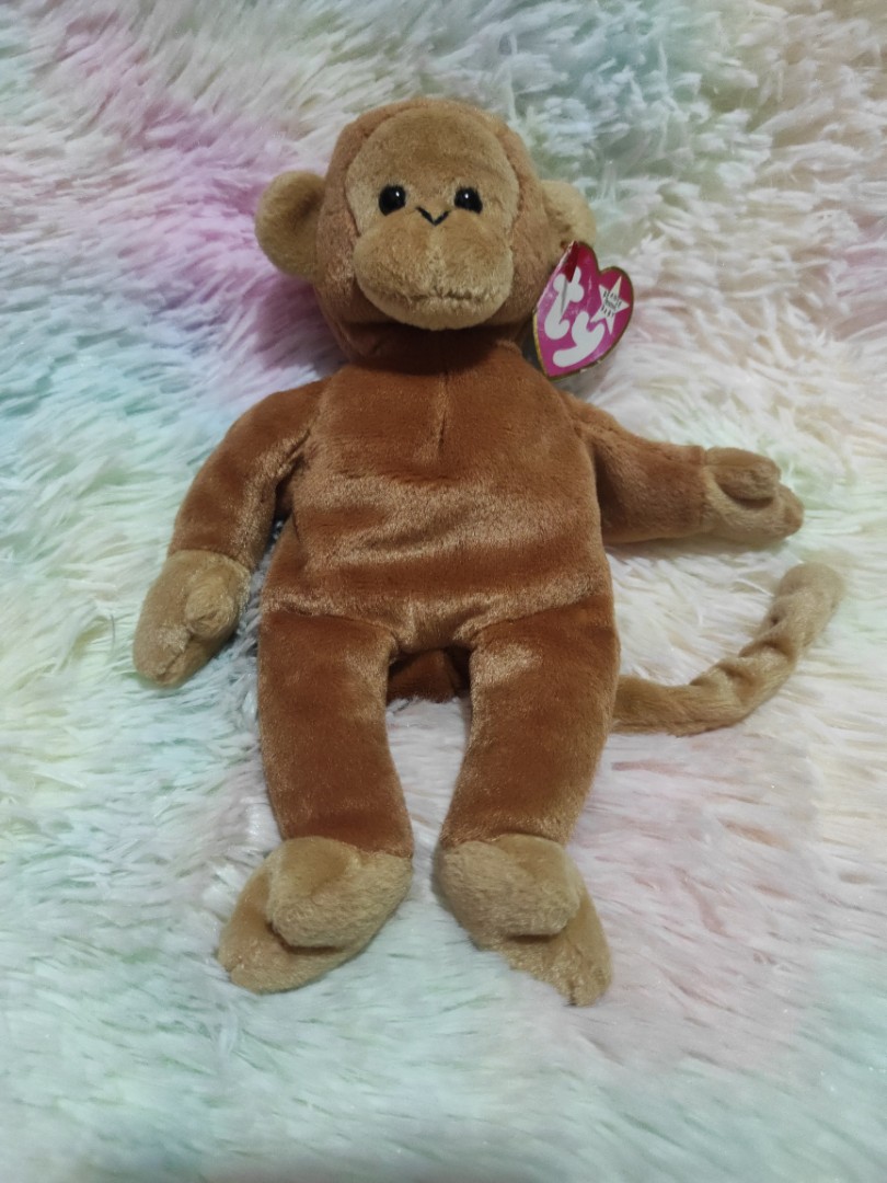 Beanie baby: Bongo with rare tag print error, Hobbies & Toys, Toys & Games  on Carousell