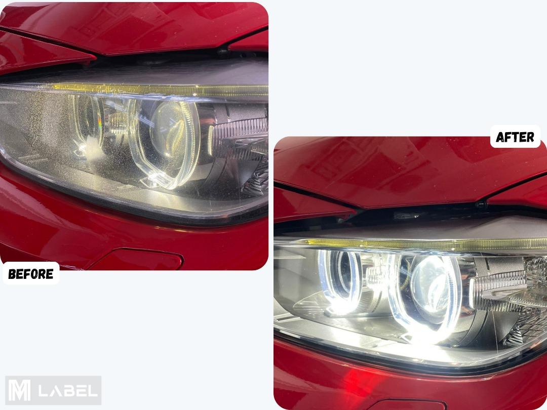 BMW F30 Headlight New Lens and DRL Angel Eye Replacement, Car ...