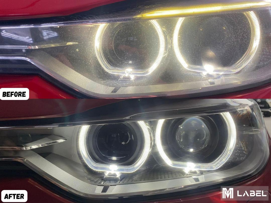 BMW F30 Headlight New Lens and DRL Angel Eye Replacement, Car ...
