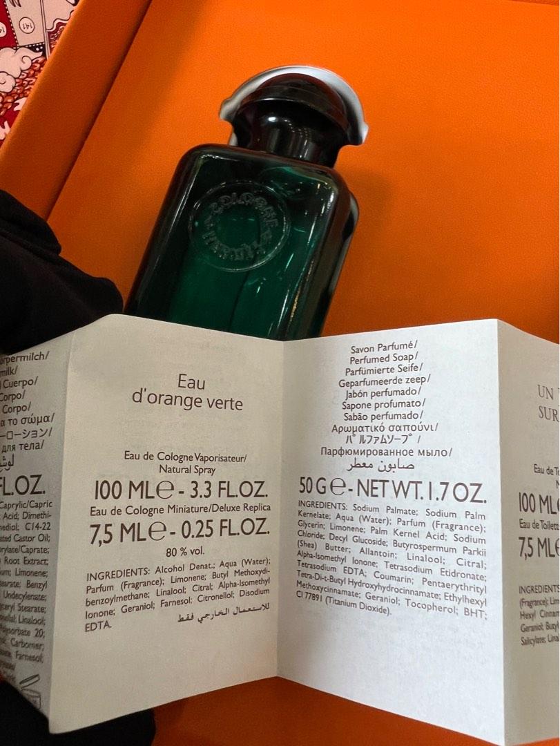 BNIB Hermès Eau d'Orange Verte Cologne Soap x Perfume Gift Set GENDER  NEUTRAL Authentic Hermes, Beauty  Personal Care, Fragrance  Deodorants on  Carousell