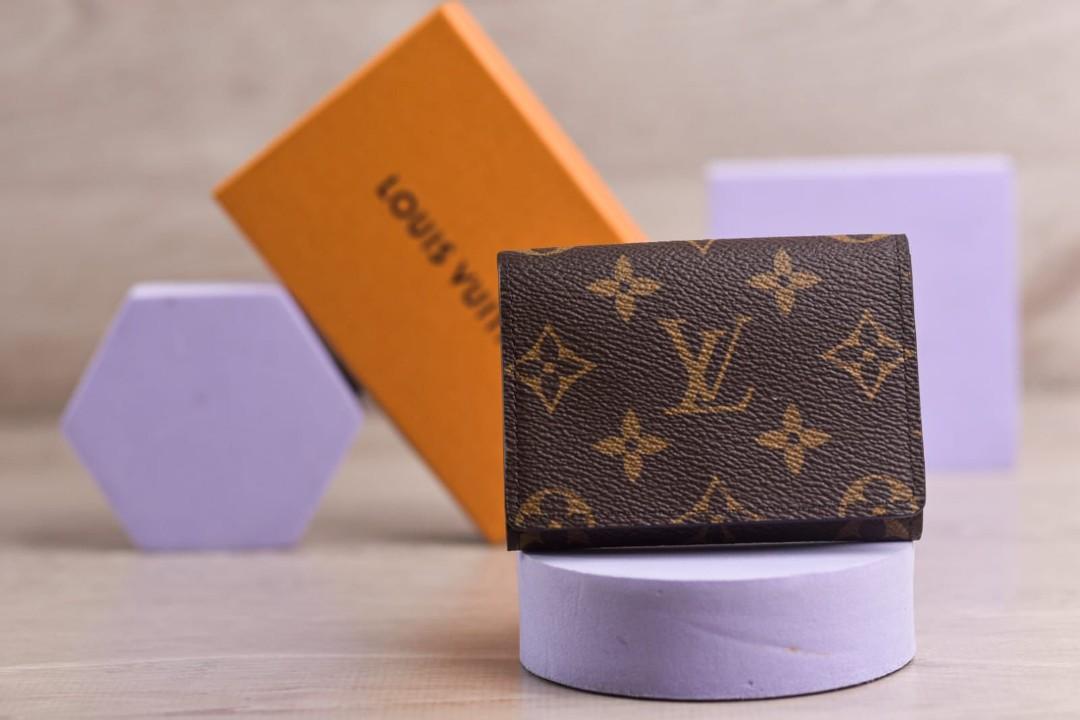 BNIB LV CARD HOLDER VISITE ENVELOPE WALLET MONOGRAM M63801 (sz : 10,5x8x2  cm) RAAREEE, Barang Mewah, Tas & Dompet di Carousell