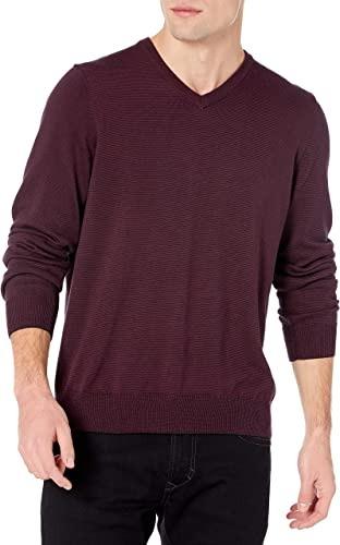 Brand New PERRY ELLIS Men s Purple Plum V Neck Pullover Sweater