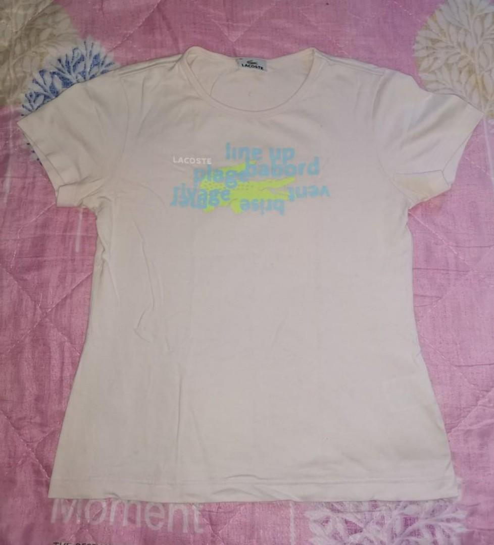 Bundle Tshirt Shirt Sando Pambahay Pangbahay (Category: Undergarments & Loungewear) located in Angadanan. Submitted by allydeclutters (Listing ID 1191762845, Image 3). Description: Get All for ₱250 Black Armani Jeans Shirt 10/10 overall condition Dimension (in): L21.5 W16 Size: S-L Flaw: none Pink Lacoste Shirt 9.8/10 overall condition Dimension (in): L21.5 W16 Size: S-L Flaw: has minimal stains Red Particles Shirt 10/10 overall condition Dimensi