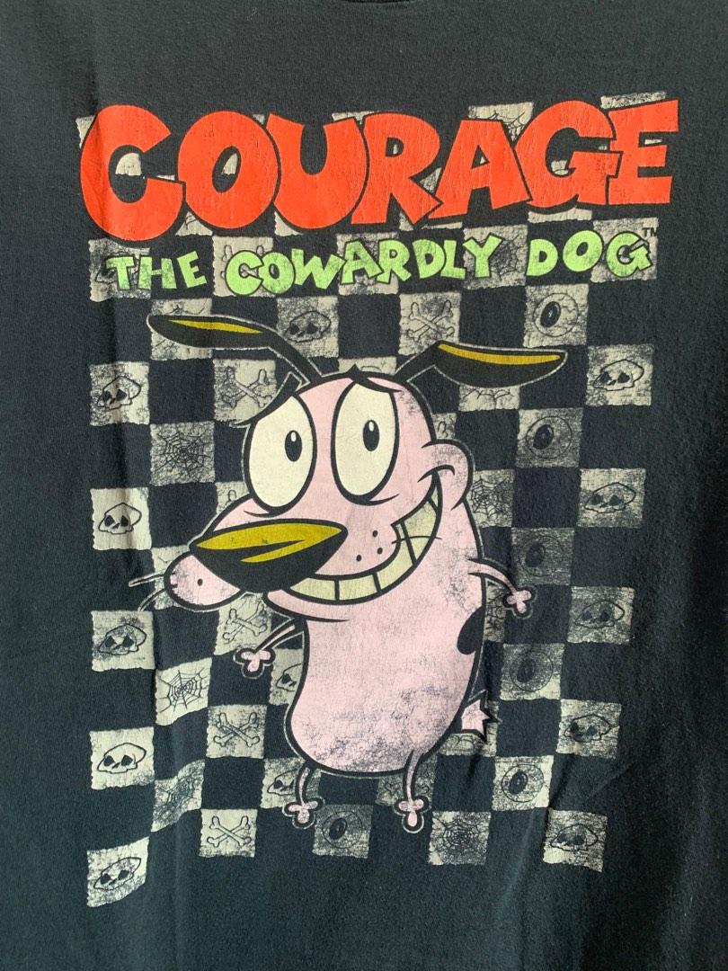 Cartoon Network Courage The Cowardly Dog Tee, Men's Fashion, Tops & Sets,  Tshirts & Polo Shirts on Carousell