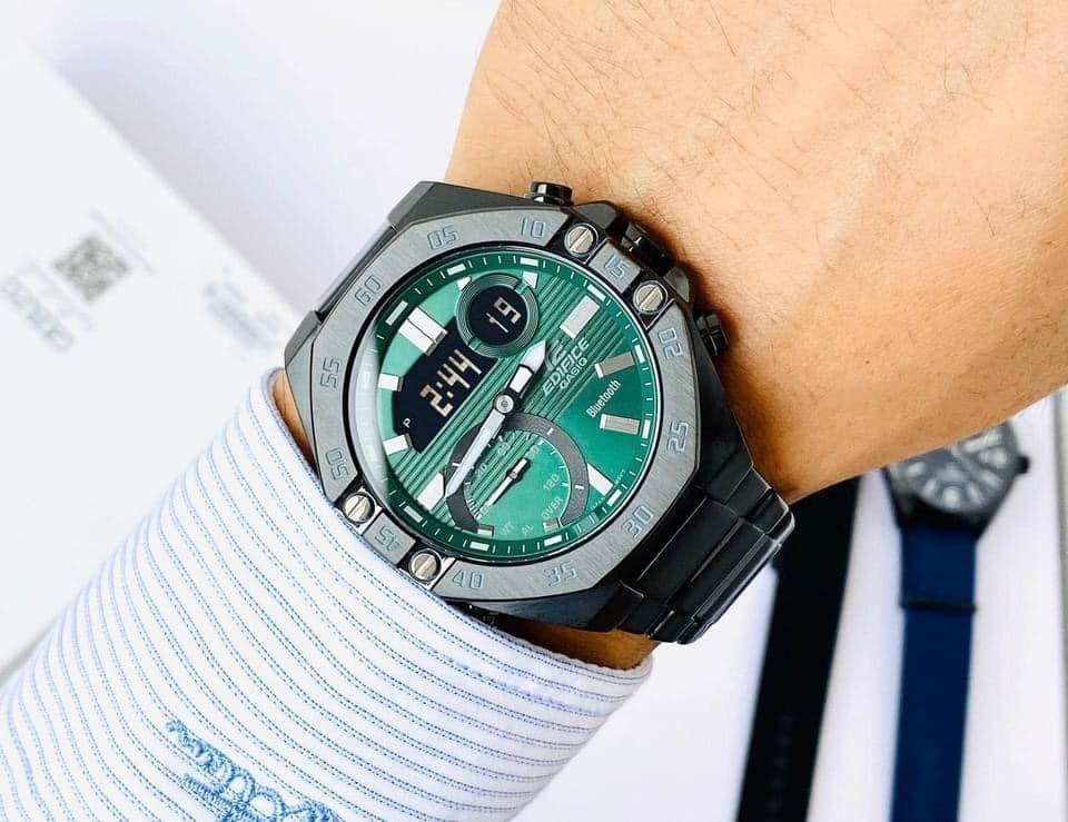 Casio edifice green sales