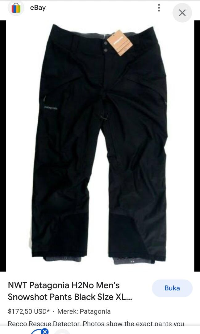 【代引可】 Patagonia】スキー/スノーボードパンツ（L）ブラック 目ざめ Lサイズ
