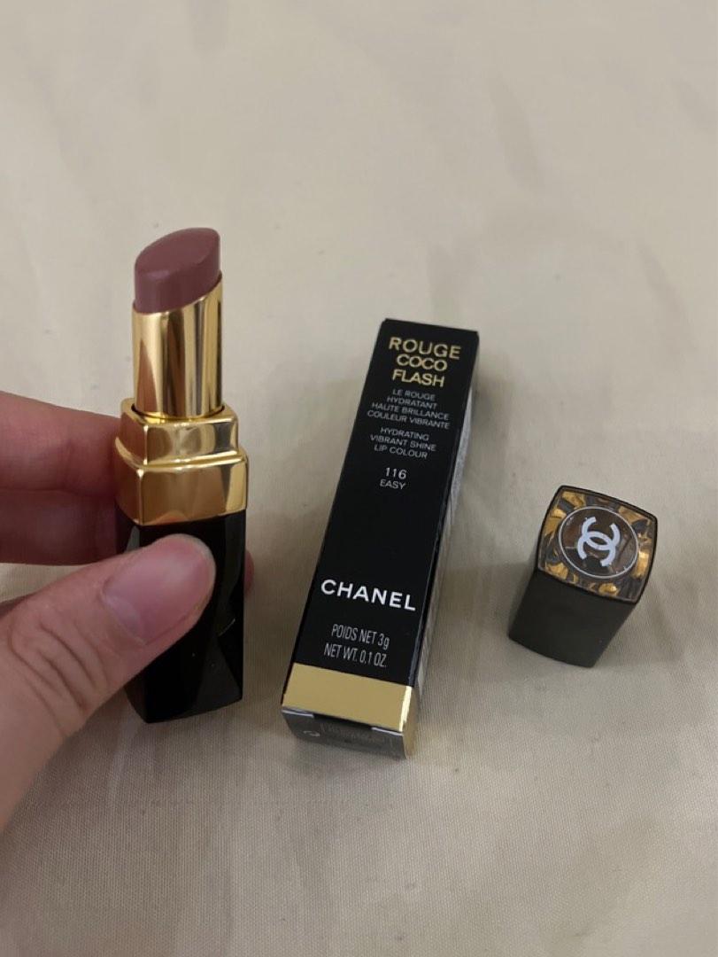 CHANEL - ROUGE COCO FLASH - HYDRATING VIBRANT SHINE LIP COLOUR - 116 EASY -  NEW