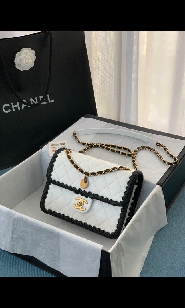 Chanel quilted Lambskin Mini Flap With Braided Edge