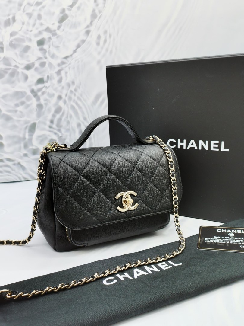 CHANEL SMALL BUSINESS AFFINITY CAVIAR LEATHER BAG -FULL SET-, Luxury, Bags  & Wallets on Carousell