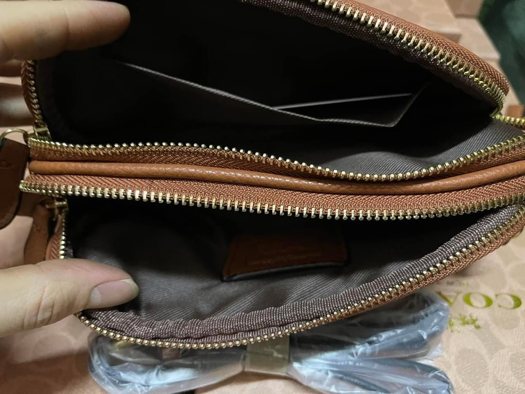 Coach 2 zipper sling bag outlet