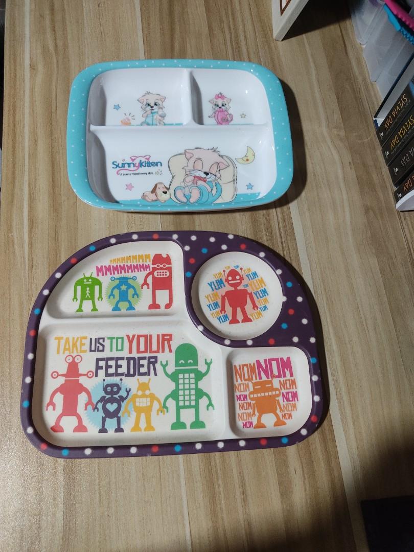 Combination Plates For Kids (Never been used), Furniture & Home Living