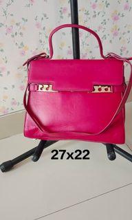 VGC Delvaux Tempete Micro 17cm Pink GHW Comes with db strap mirror