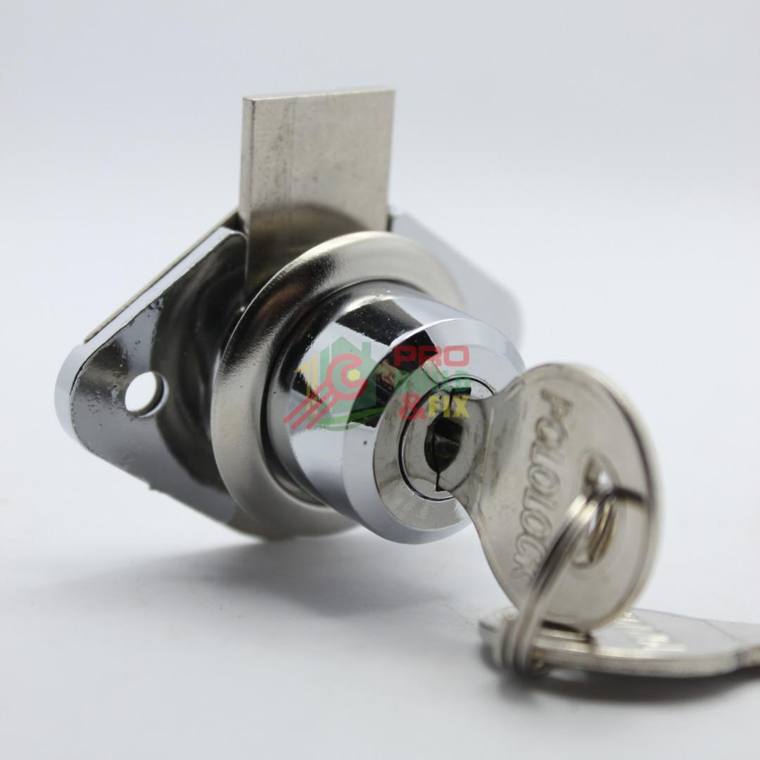 Drawer Lock 808 Type Heavy Duty Safety with Keys and Screws, Furniture & Home Living