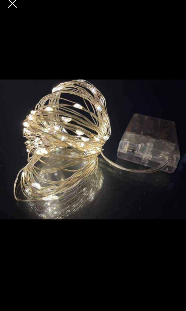 fairy light battery operated 5m to 10 meter, Furniture & Home Living