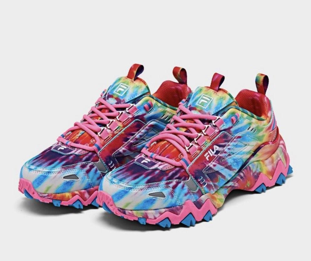 Tie Dye Fila Trail Running Shoes Review Rainbow Women's Fila