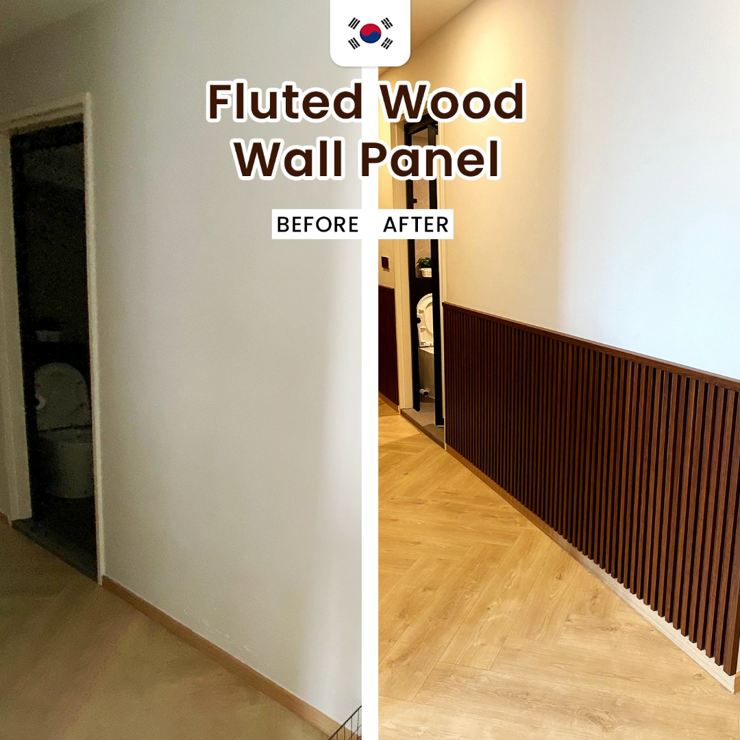 Fluted Wood Wall Panel / Top Quality / Easy to install / fluted wall