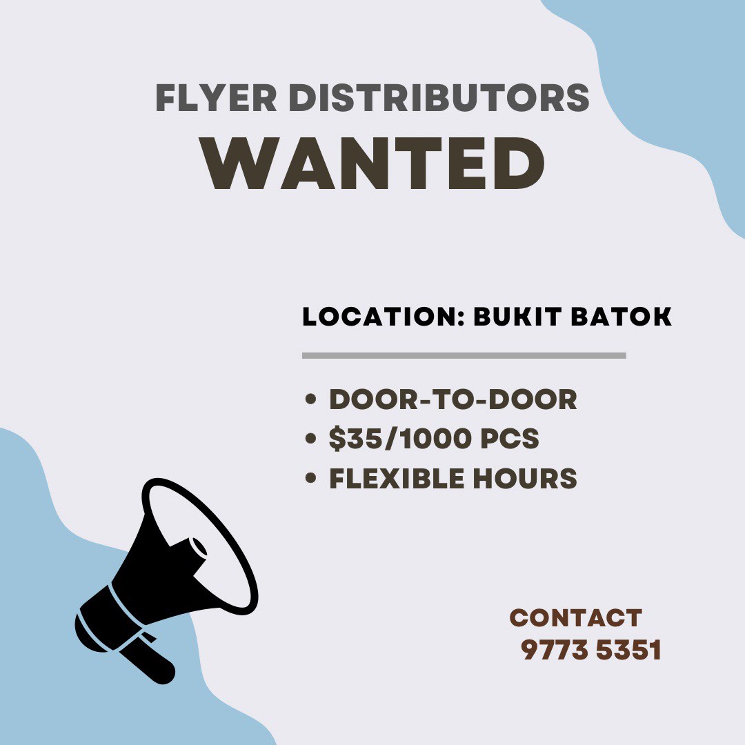 Flyer distributor Door to Door, Jobs, Warehouse & Logistics on Carousell