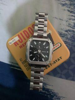 Fossil Men Inscription Stainless Silver