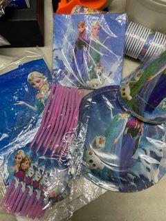 Frozen Elsa Party utensils plate fork spoon party decoration helium balloons