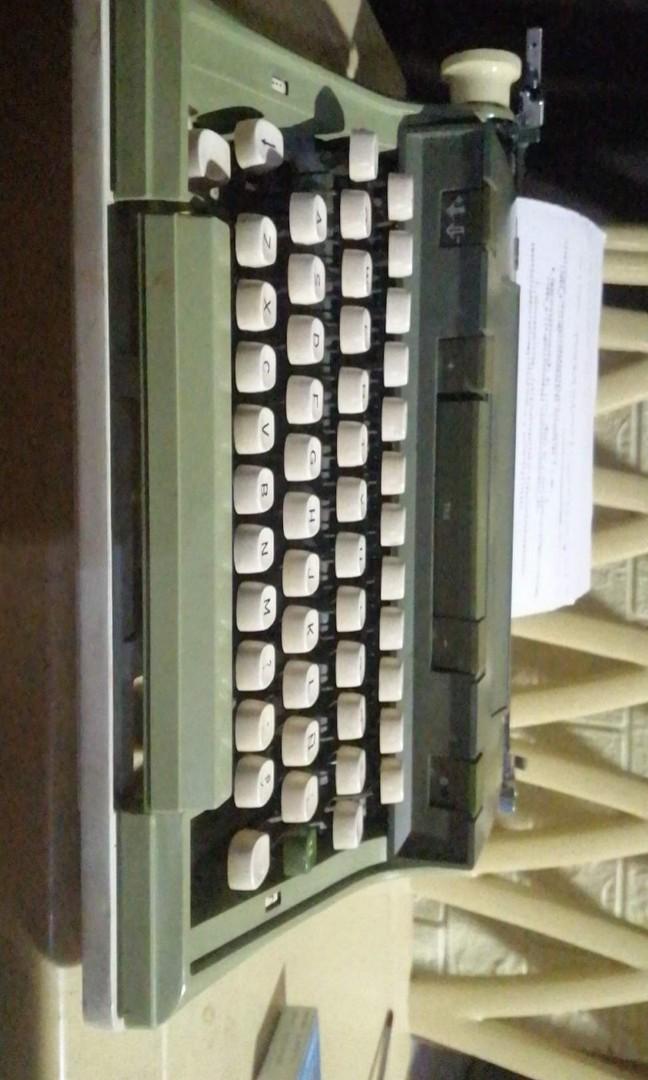 F/S: ABC Typewriter (Category: Office & Business Technology) located in Bacoor. Submitted by piolo16 (Listing ID 1191807051, Image 3). Description: For Sale: OLYMPIA Typewriter Price: 3.3k ✔️ All Keys are Working ✔️ In Good Condition ✔️ Cover ✔️ Ink/Ribbon ✔️ Ready to Used ✔️ Cash on Pickup via LBC ✔️ Cash on Delivery via LALAMOVE ✔️ Bacoor Area ✔️.