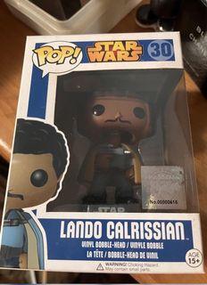 Funko Pop Star Wars Lando Calrissian blue box