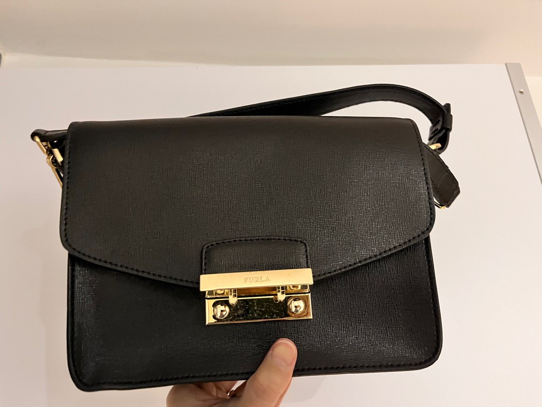 Furla Black Sling Bag as new Women s Fashion Bags Wallets