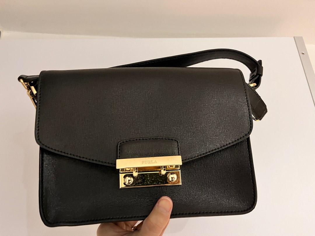 Furla Black Sling Bag as new