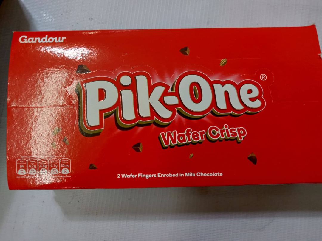 Gandour Pik One Wafer Crisp Chocolate 2 Fingers 15.5g x 24pcs, Food
