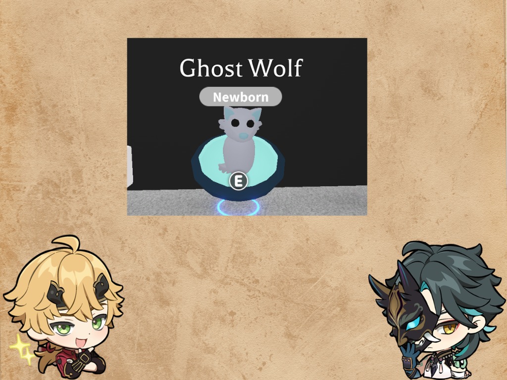GHOST WOLF(NEW UPDATE IN ADOPT ME), Video Gaming, Gaming Accessories