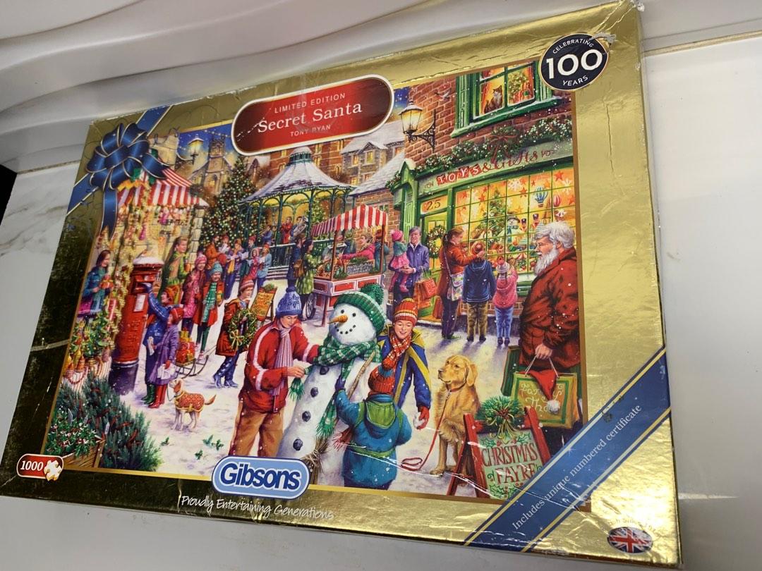 Gibsons Secret Santa Christmas 2019 Limited Edition Jigsaw Puzzle, 1000