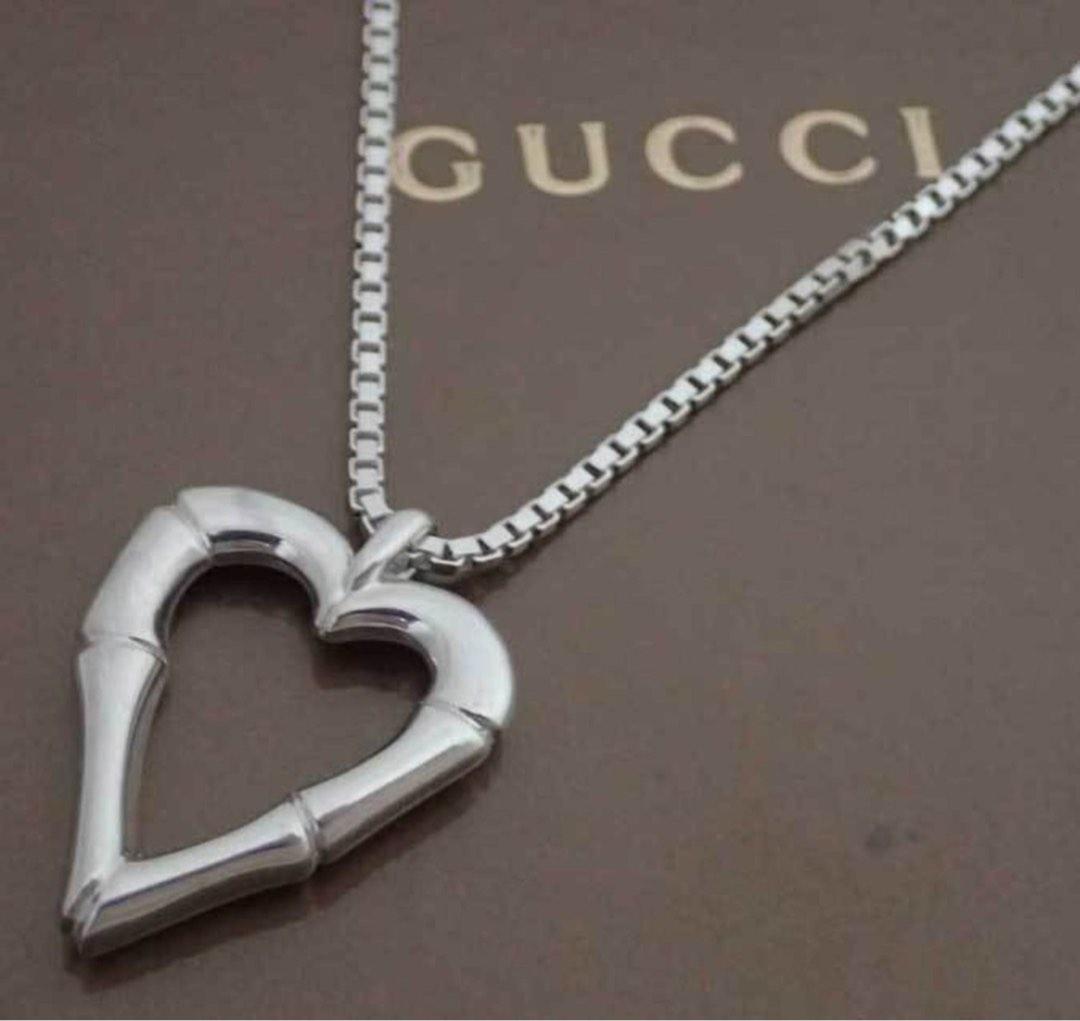 Gucci bamboo heart necklace deals