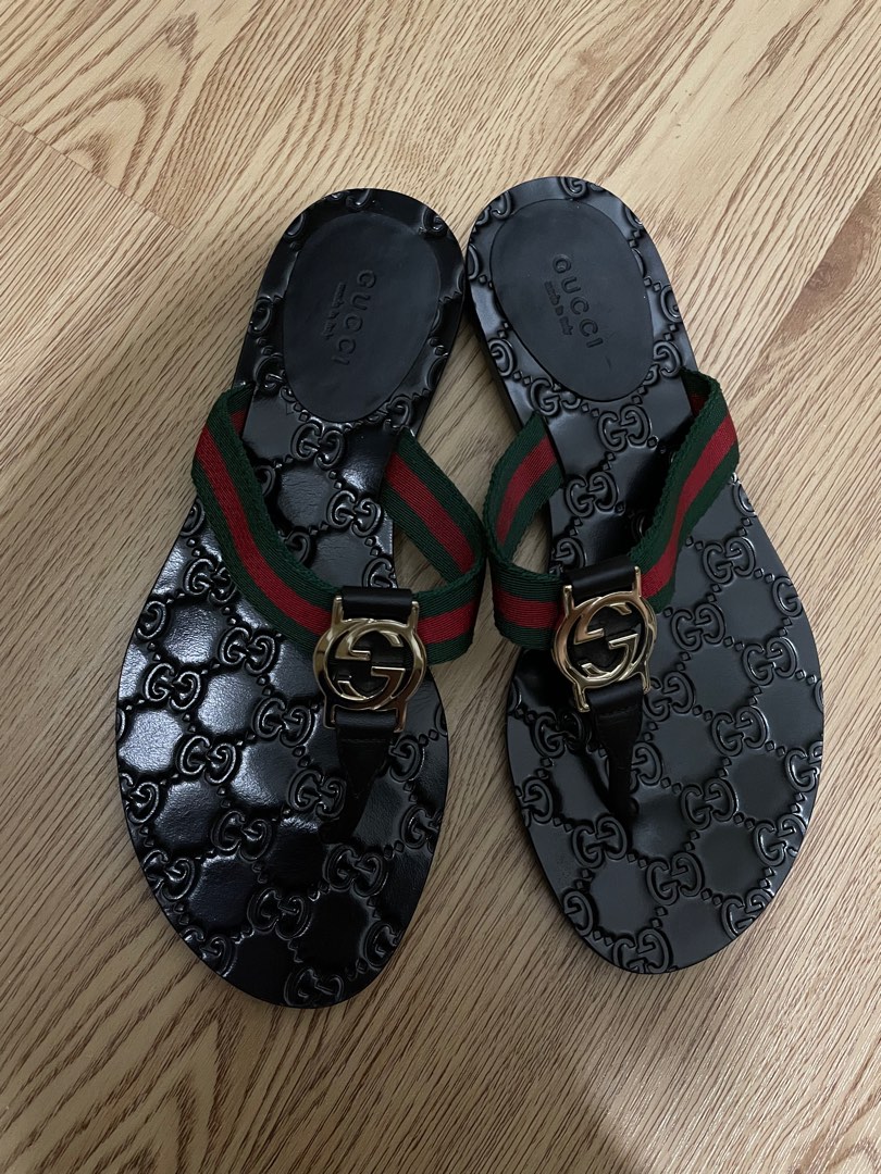 Gucci Thong Sandals, Luxury, Sneakers & Footwear on Carousell