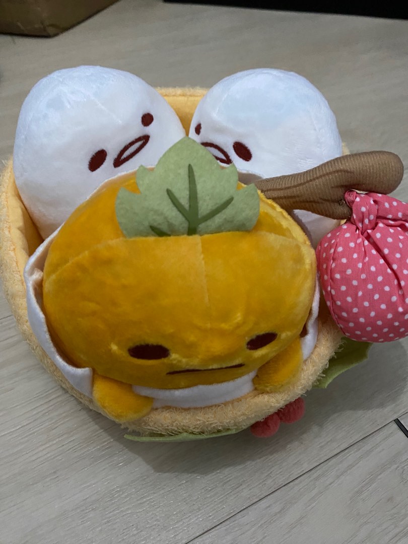 Gudetama Special edition soft Stuffed Plush Toy with two egg friends